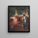 Frau orientalisch mit Wasserpfeife - Meister VCD — gerahmtes Bild an der Wand