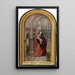 Jungfrau in der Kirche - Meister von 1499 — gerahmtes Bild an der Wand