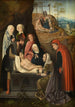 Auferstehung und Trauer über den toten Christus - Meister von Hoogstraeten — Ansicht des Kunstwerks