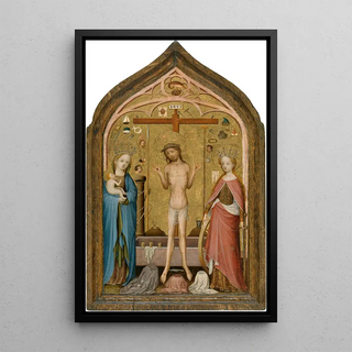 Master of Saint Veronica - Man of Sorrows with Madonna and Saint Catherine of Alexandria.webp