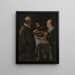 mageres Essen - Meister der Blue Jeans — gerahmtes Bild an der Wand