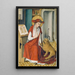Saint Jérôme dans son étude avec le lion - Maître du Livre de Maison — gerahmtes Bild an der Wand