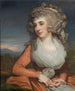 Ein Porträt von Frau Mary Livius - Mather Brown — Ansicht des Kunstwerks