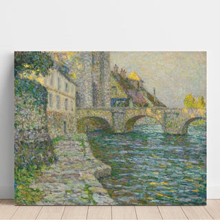 Matin Gris, Moret - Henri Le Sidaner | Reproduction Tableau Décoration murale affiche copie