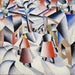 Morgen im Dorf nach dem Schneesturm - Kazimir Malevich — in einem Innenraum präsentiert