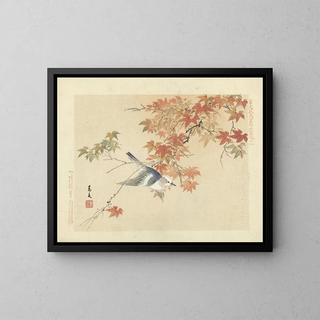 Matsumura Keibun - Chestnutcheeked starling.webp