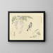 Wisteria japonaise et bouvreuil eurasiatique - Matsumura Keibun — gerahmtes Bild an der Wand