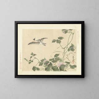 Matsumura Keibun - Kudzu and great tit.webp