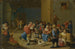 Innenansicht einer Taverne mit Bauern, die trinken und tanzen - Mattheus van Helmont — Ansicht des Kunstwerks