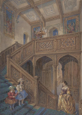 Matthew Digby Wyatt - Design for a Jacobeanstyle Staircase recto Architectural Element Design.webp