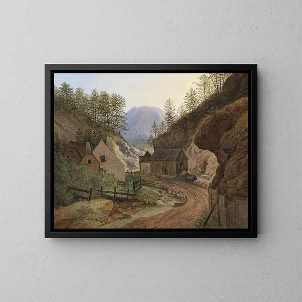 Mühle près de Schottwien - Matthias Rudolf Toma — gerahmtes Bild an der Wand