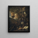 Vanité philosophique Natur stillleben - Matthias Withoos Amersfoort — gerahmtes Bild an der Wand