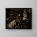 Clorinde sauvend Sofronia und Olindo - Mattia Preti — gerahmtes Bild an der Wand