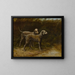 Zwei Bedlington Terrier - Maud Earl — gerahmtes Bild an der Wand