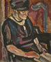 Frau liest - Maurice Albert Loutreuil — Ansicht des Kunstwerks