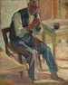 Mann sitzend - Maurice Albert Loutreuil — Ansicht des Kunstwerks