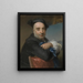 Claude Dupouch - Maurice Quentin de La Tour — gerahmtes Bild an der Wand