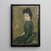 Eva Meurier in grünem Kleid - Maurice Denis — gerahmtes Bild an der Wand