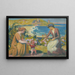Die ersten Schritte von Domi Silencio - Maurice Denis — gerahmtes Bild an der Wand