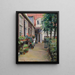 Im Garten im Hinterhof - Maurice Lobre — gerahmtes Bild an der Wand