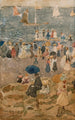 Szenerie am Strand North Shore - Maurice Prendergast — Ansicht des Kunstwerks