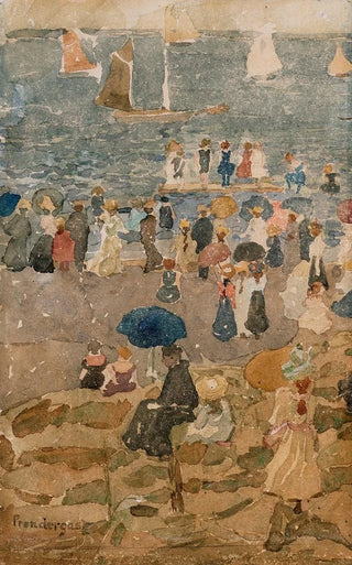 Maurice Prendergast - Beach Scene North Shore.webp