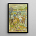 Gruppe von Figuren mit Esel - Maurice Prendergast — gerahmtes Bild an der Wand