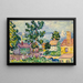 Dorf an der Küste Neuenglands - Maurice Prendergast — gerahmtes Bild an der Wand