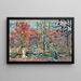 Bäume gegen Berg - Maurice Prendergast — gerahmtes Bild an der Wand