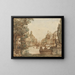 Caprice mit einer palladianischen Villa - Mauro Antonio Tesi — gerahmtes Bild an der Wand