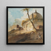 Mausoleum in Ruins im Norden Indiens - George Chinnery — gerahmtes Bild an der Wand