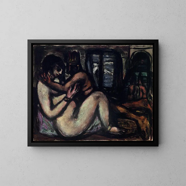 Léda - Max Beckmann — gerahmtes Bild an der Wand