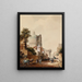 La Rue Clovis et le mur de Philippe Auguste - Max Berthelin — gerahmtes Bild an der Wand