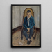 Portrait des Künstlers Walter Kurt Wiemken - Max Birrer — gerahmtes Bild an der Wand