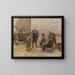 Fischer am Strand - Max Gaisser — gerahmtes Bild an der Wand