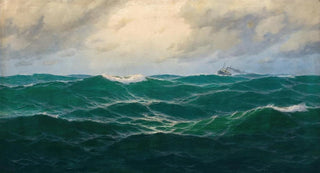 Max Jensen - A Seascape with Steamer on the Horizon.webp