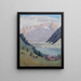Bergsee - Max Kahrer — gerahmtes Bild an der Wand