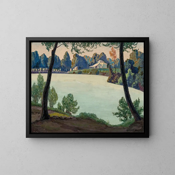 Silbersee bei Hflein - Max Kahrer — gerahmtes Bild an der Wand