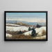 Ansicht von Klosterneuburg im Winter - Max Kahrer — gerahmtes Bild an der Wand