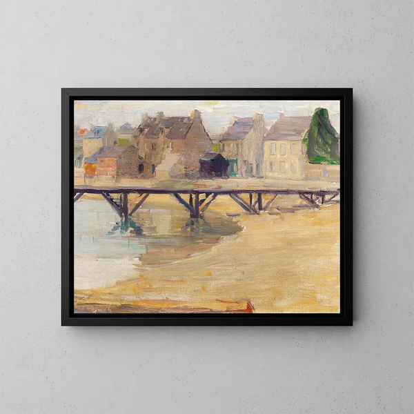 Eine Brücke - Max Kurzweil — gerahmtes Bild an der Wand