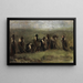 Arbeiter im Zuckerrübenfeld, Studie - Max Liebermann — gerahmtes Bild an der Wand