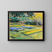 Terrasse de fleurs dans le jardin du Wannsee vers le nord-ouest - Max Liebermann — gerahmtes Bild an der Wand