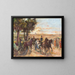 Promenade sur le Monte Pincio à Rome - Max Liebermann — gerahmtes Bild an der Wand