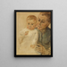Kleine Maria im Arm der Kindermädchen - Max Liebermann — gerahmtes Bild an der Wand