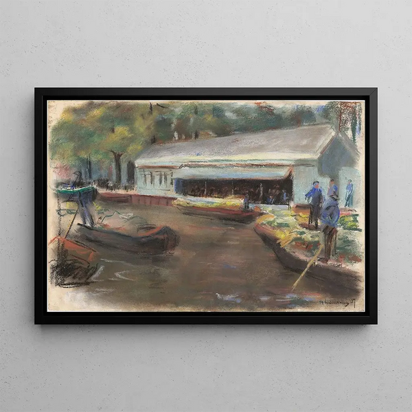 Max Liebermann - Gemsemarkt in Delft.webp