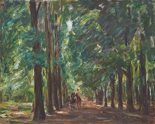 Cavalier dans l'allée près de Sakrow - Max Liebermann — Ansicht des Kunstwerks