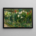 Rote und weiße Blumen nach Südosten - Max Liebermann — gerahmtes Bild an der Wand