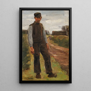 Max Liebermann - Stehender Bauer auf einem Wege.webp