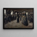 Die Scheune am Leinen in Laren - Max Liebermann — gerahmtes Bild an der Wand