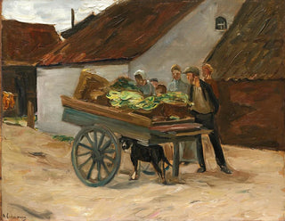 Max Liebermann - Vegetable barrow  dog cart.webp